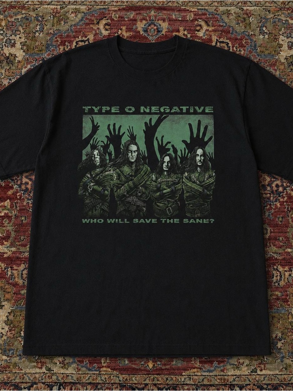 Black Type O Negative Graphic T‑Shirt